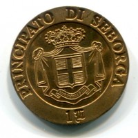 Seborga, Giorgio I (1963-2009): 1 luigi 1995 (KM#x4)
