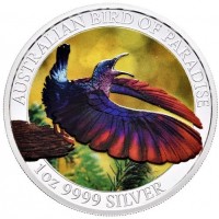 Australia, Elisabetta II (1952-2022): 1 dollaro 2018 "Uccello del Paradiso"