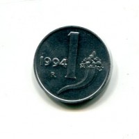 Repubblica Italiana (dal 1946): 1 lira 1994 "Cornucopia" (Gigante#392), da confezione zecca