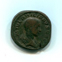 Filippo II (247-249 d.C.): sesterzio "PRINCIPI IVVENT SC" 21,35g (R.I.C.IV#255)