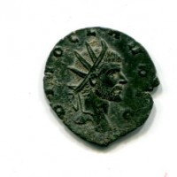 Claudio II (268-270 d.C.): antoniniano "CONSECRATIO" 2,5g (Cohen#50)