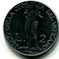 Vaticano, Pio XII (1939-1958): 2 lire 1941-III (Gigante#167)
