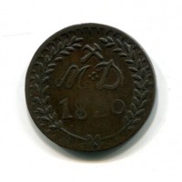 Francia, Luigi XVIII (1815-1824): 30 soldi 1820 "Mines d'Aniche" (Mazard#1779)