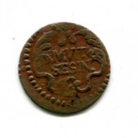 Modena, Rinaldo d' Este (1706-1737): sesino (MIR,183#841a)