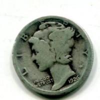 USA: 10 cent. 1926 "Mercury"
