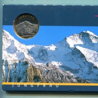 Svizzera, Confederazione: serie zecca 2005 "Jungfrau" (9 pezzi, dal 10 franchi al 1 cent), nella confezione originale