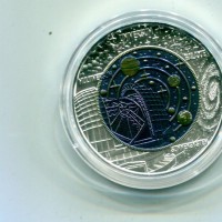 Austria 2015: 25 euro Kosmologie, in nobio e argento, nella confezione originale