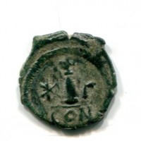 Maurizio Tiberio (582-602 d.C.): decanummo, zecca di Costantinopoli, terza officina (Sear#436)