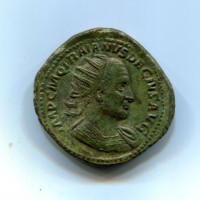 Traiano Decio (249-251 d.C.): doppio sesterzio "FELICITAS SAECVLI" 38,60g (RIC,IV#115a)