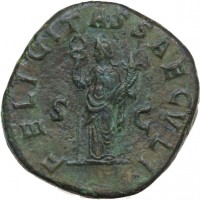 Traiano Decio (249-251 d.C.): doppio sesterzio "FELICITAS SAECVLI" (RIC,IV#115a; Cohen#39; Hunter#46; Banti#9), grammi 38.57, mm 37.5