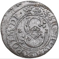 Polonia, Sigismondo III (1587-1632): solidus 1621, zecca di Riga (Haljak#1125a), grammi 0,68