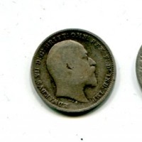 Gran Bretagna, Edoardo VII (1901-1910): 3 pence 1907 (Spink#3984)