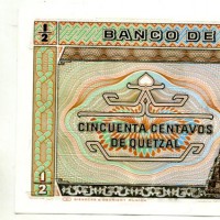 Guatemala: 1/2 quetzal 03/01/1986 (Pick#65)
