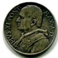Vaticano, Pio XI (1929-1938): 5 lire 1930-IX (Gigante#21)
