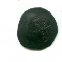 Isacco II Angelo (1185-1195): aspron trachy, zecca di Costantinopoli (DOC.#3B; Sear#2003), grammi 3.90