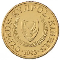 Cipro: 20 sterline 1992, in confezione originale. Tiratura di soli 5000 pz (Tipologia sterlina come peso e caratura)
