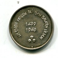 Svizzera 1949: "500° Battaglia di Dornach", bella patina

