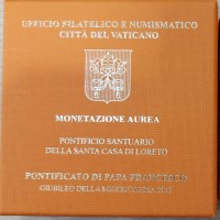 Vaticano, Francesco I (2013-): 20+50 euro 2016 "Pontificio Santuario della Santa Casa di Loreto", in confezione originale