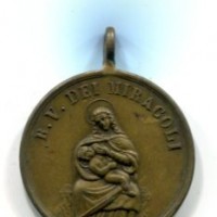 Milano 1858: medaglia "B. V. Dei Miracoli", 32 mm