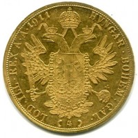 Austria, Francesco Giuseppe (1848-1916): 4 ducati 1911 (KM#2267)