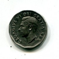 Canada, Giorgio VI (1936-1952): 5 cent 1951 (KM#48)

