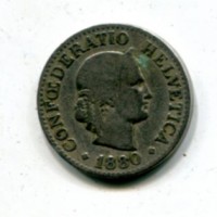 Svizzera, Confederazione: 10 centesimi 1880
