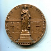 Saronno 1984: medaglia Circolo Numismatico Saronnese "Monumento della Riconoscenza", diametro 50mm