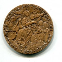 Saronno 1985: medaglia Circolo Numismatico Saronnese "Gaudenzio Ferrari", diametro 50mm
