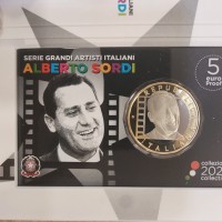 Italia 2022: 5 euro "Alberto Sordi", nella confezione originale