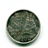 San Marino: 1980, 500 lire