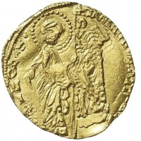 Fogliavecchia, Dorino Gattilusio (1346-1455): ducato ad imitazione di quello veneziano (Gamberini#349; Lunardi#D3), grammi 3.50, mm 20
