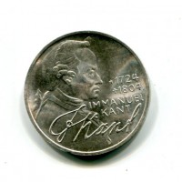 Germania, Rep. Federale (dal 1949): 5 marchi 1974-D "Immanuel Kant"  (KM#139)