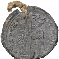 Venezia, Francesco Molin (1646-1655): bolla plumbea, grammi 41.37, mm 37