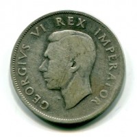 Sud Africa, Giorgio VI (1936-1952): 2 1/2 scellini 1943 (KM#30)