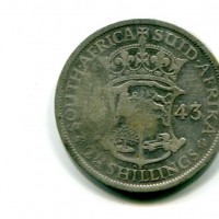 Sud Africa, Giorgio VI (1936-1952): 2 1/2 scellini 1943 (KM#30)