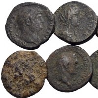 Impero Romano: lotto di 8 assi in bassa qualità da classificare