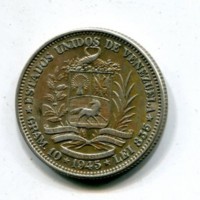 Venezuela: 2 bolivares 1945 (KM#23)