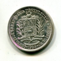 Venezuela: 2 bolivares 1965 (KM#37)