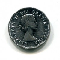 Canada, Elisabetta II (1952-2022): 5 cent. 1954 (KM#50)