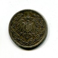 Germania, Guglielmo II (1888-1918): 1/2 marco 1905-J (KM#17)