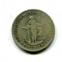 Sud Africa, Giorgio V (1910-1936): 1 scellino 1936 (KM#17.3)
