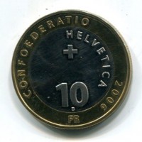 Svizzera, Confederazione: 10 franchi 2006 "Piz-Bernina""