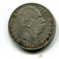 Umberto I (1878-1900): 2 lire 1885 (Gigante#29)
