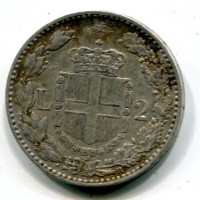 Umberto I (1878-1900): 2 lire 1885 (Gigante#29)
