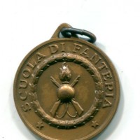 Medaglia, scuola di Fanteria Battaglione Dimostrativo, diametro 26mm, gr.8,4