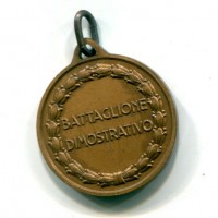 Medaglia, scuola di Fanteria Battaglione Dimostrativo, diametro 26mm, gr.8,4