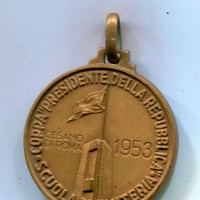 Cesano di Roma: 1953 medaglia della scuola di Fanteria, diametro 33mm, gr.12,3