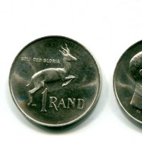 Sud Africa: 1 rand 1967 (KM#72.1)