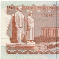 Turchia: 20 Lira 1970 (1974) (Pick#187a)