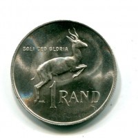 Sud Africa: 1 rand 1967 (KM#72.2)